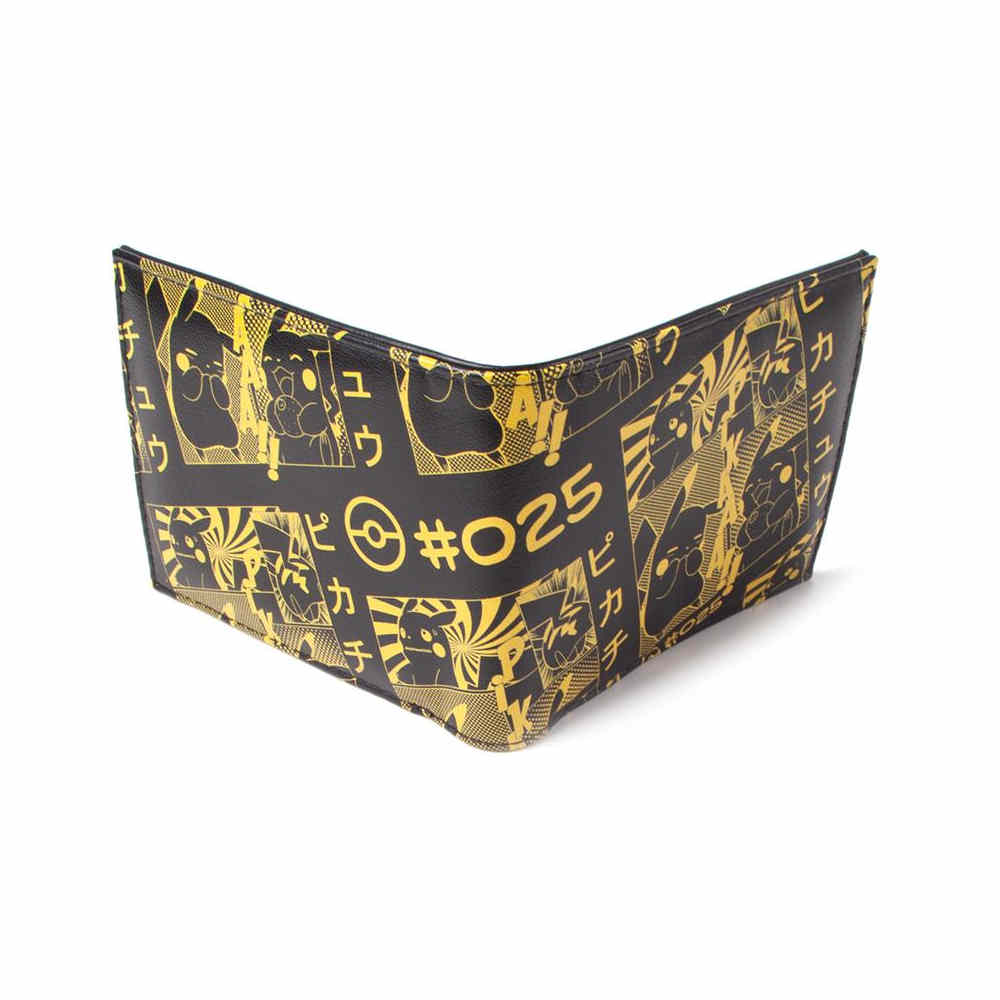 Pokémon - Pikachu Manga Bifold Geldbörse - Schwarz